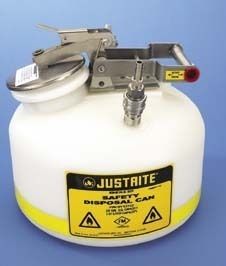 Justrite Centura Prefabricated Quick-Disconnect Safety Disposal Cans Justrite Round Safety Disposal Cans