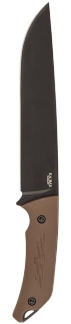 KA-BAR Knives Camp Turok Knife 8in 1095 Cro-Van Steel Drop Point Brown Ultramid Handle - Ka-Bar Knives