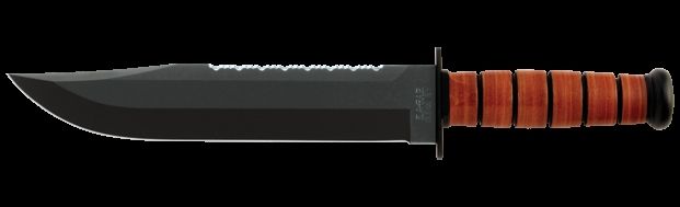 KA-BAR Big Brother Fixed Blade Tactical Knife Leather Handle KB