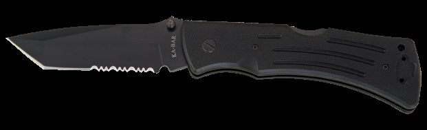 KA-BAR Mule G10 Handle Tanto Folder Knife Combo Edge KB - Ka-Bar Knives