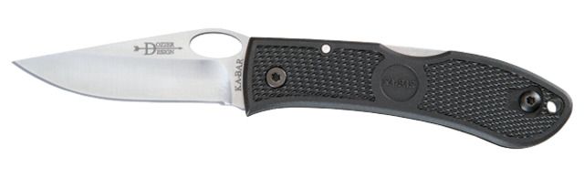 KA-BAR Dozier Folding Thumb Notch Pocket Knife Black Handle KB - Ka-Bar Knives