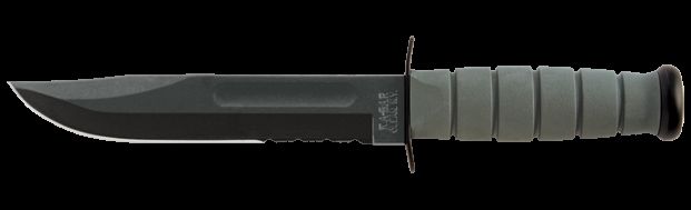 KA-BAR Foliage Green Fixed Tactical / Utility Knife Combo Edge KB