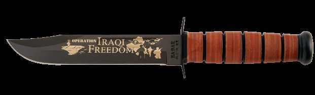 KA-BAR Operation Iraqi Freedom Commemorative KA-BAR Knife USMC Stamp KB - Ka-Bar Knives