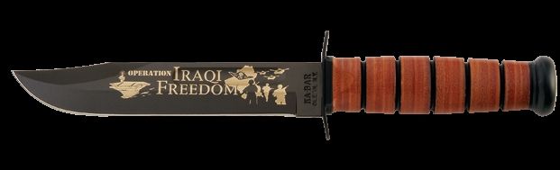 KA-BAR Operation Iraqi Freedom Commemorative KA-BAR Knife US Navy Stamp KB - Ka-Bar Knives