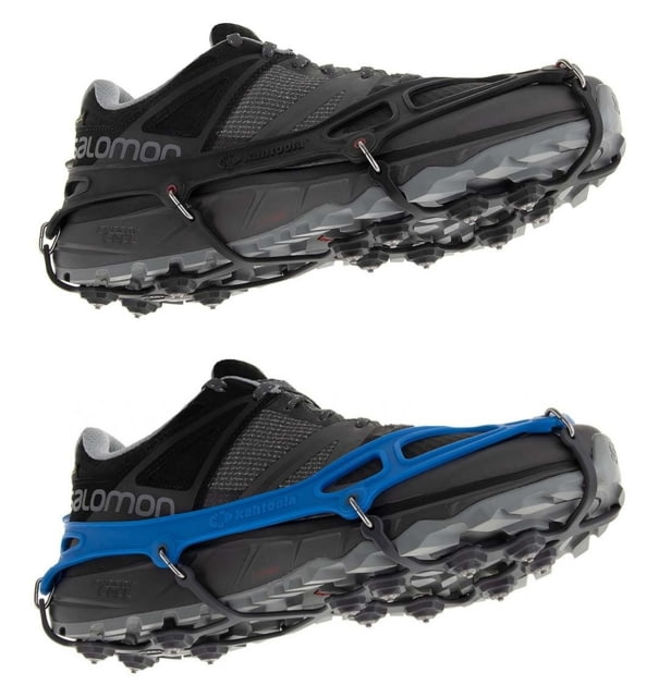 Kahtoola EXOspikes Footwear Traction, Large, Blue, KT10004