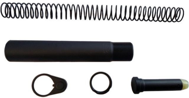 KAK Shockwave Buffer Tube Kit Tube/Buffer/Buffer Spring/Endplate/Castle Nut - Kak Industry