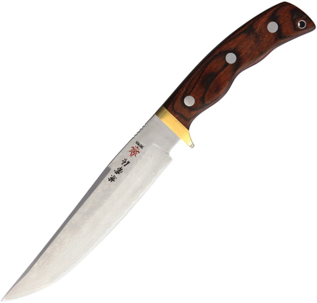 Kanetsune Subaru 180 Knife 7" blade Mahogany plywood handle - Kanetsune