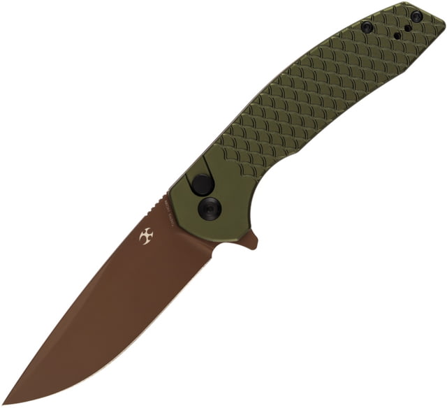 Kansept Knives Accipiter Button Lock Green - Kansept Knives