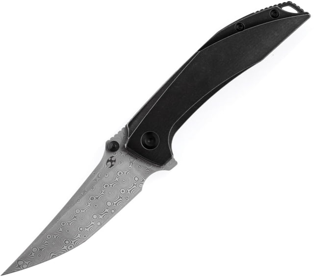 Kansept Knives Baku Linerlock Black Damascus - Kansept Knives