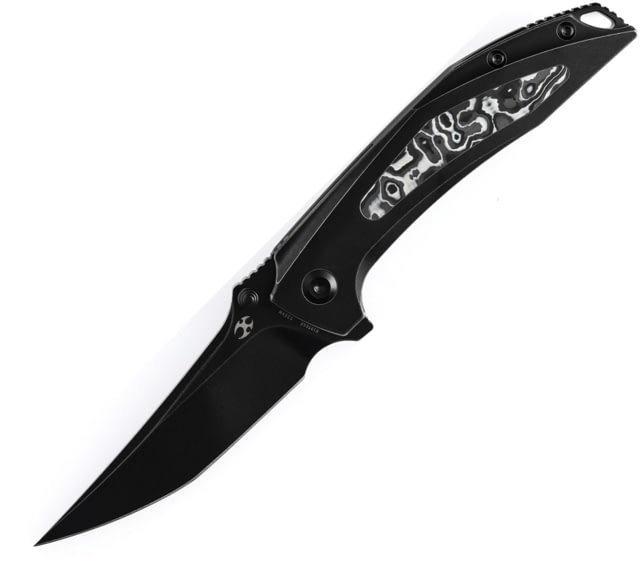 Kansept Knives Baku Linerlock Blk/White CF - Kansept Knives