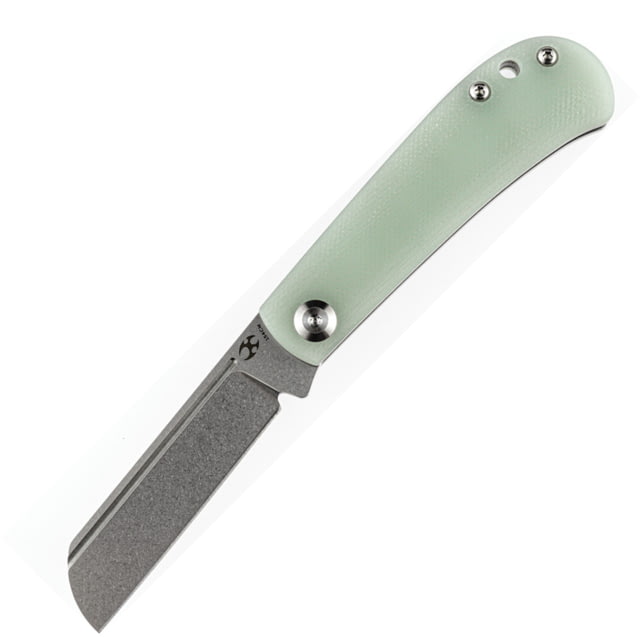 Kansept Knives Bevy Slip Joint Jade 3.00 in Folding Knife Jade G10