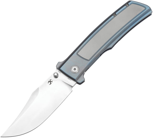 Kansept Knives Bison Framelock Gray/Blue - Kansept Knives