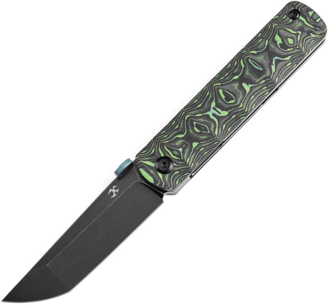 Kansept Knives BTF Linerlock Green CF - Kansept Knives