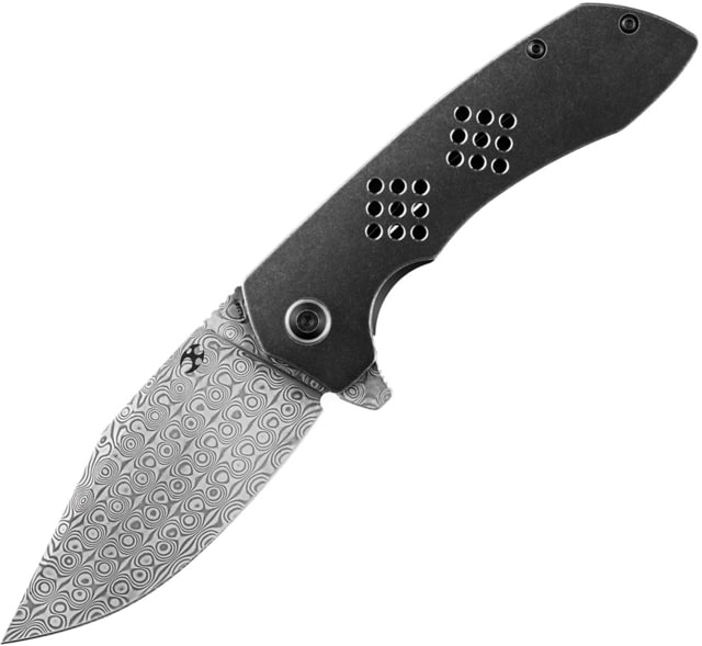 Kansept Knives Entity Framelock Damascus - Kansept Knives