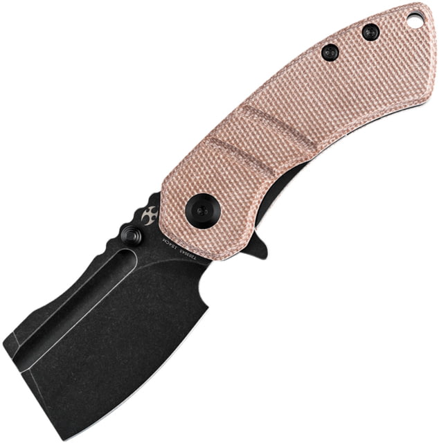 Kansept Knives Korvid M Linerlock Brown 2.50 in Folding Knife Brown micarta