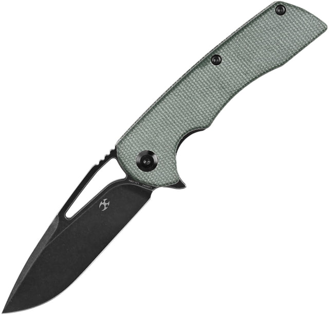 Kansept Knives Kryo Framelock Green Micarta K - Kansept Knives
