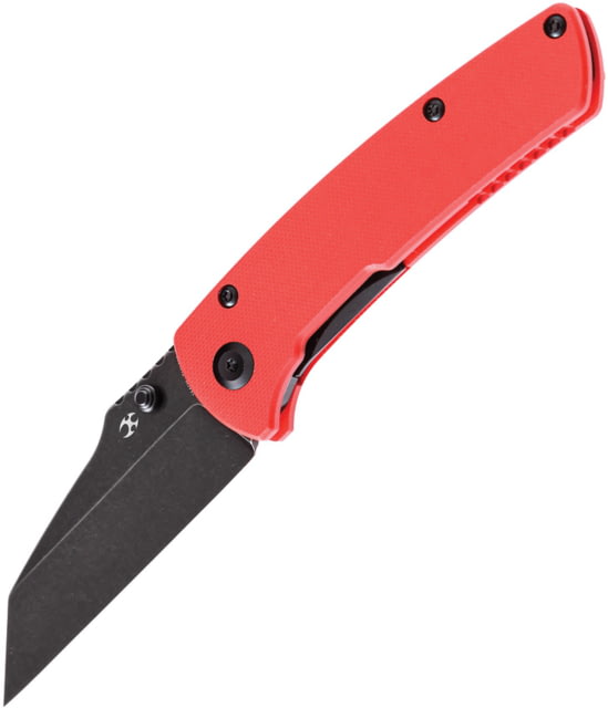 Kansept Knives Main Street Linerlock 3.50 in Folding Knife Red G10