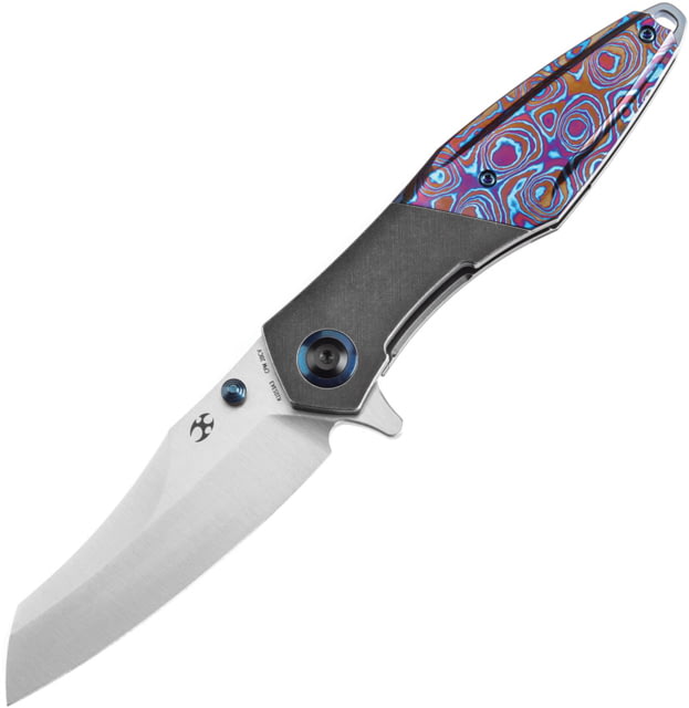 Kansept Knives Mistaken Framelock Timascus - Kansept Knives