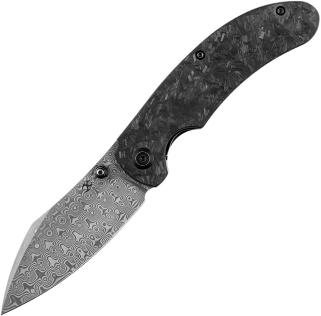 Kansept Knives Nesstreet Linerlock Damascus - Kansept Knives