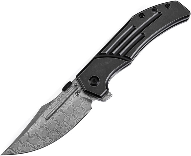 Kansept Knives Orion Framelock BW Damascus - Kansept Knives
