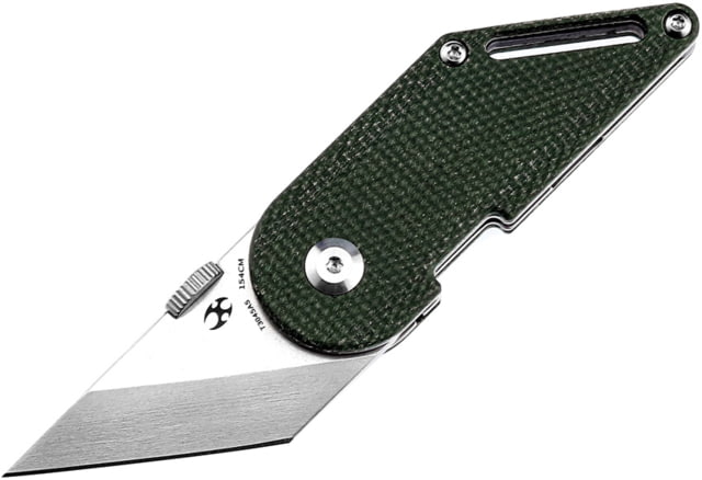 Kansept Knives Pinkerton Dash Linerlock Mic 1.69 in Folding Knife Green micarta - Kansept Knives