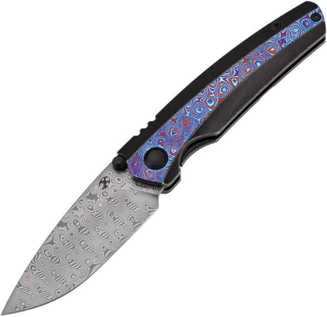 Kansept Knives Raven Framelock Timascus - Kansept Knives