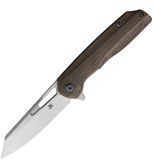 Kansept Knives Shard Frameock Limited Edition Folding Knife 3.5" satin finish CPM S35VN stainless blade Bronze textured titanium handle