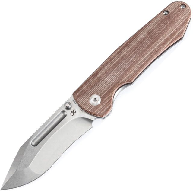 Kansept Knives Superhawk Framelock Brn mic - Kansept Knives