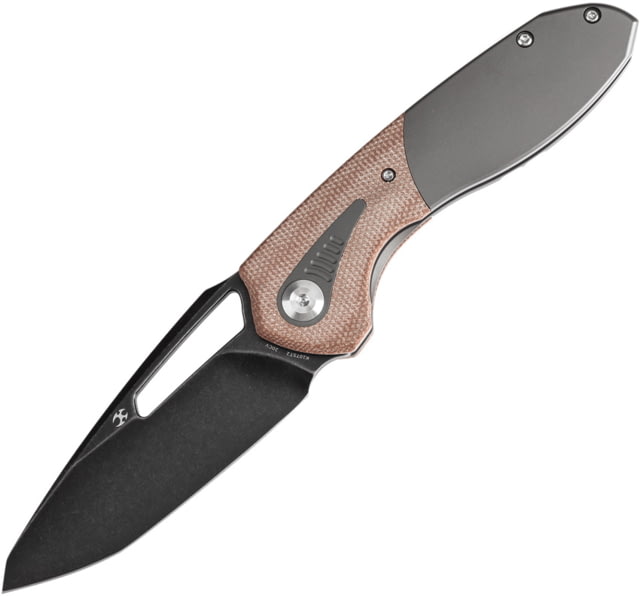 Kansept Knives Thoth Bolster Lock Brown Mic - Kansept Knives