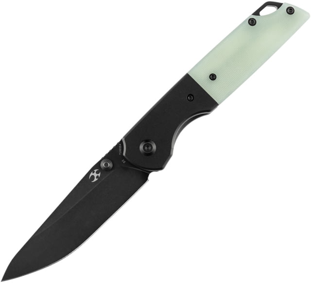 Kansept Knives Warrior Linerlock Jade 3.50 in Folding Knife Jade G10