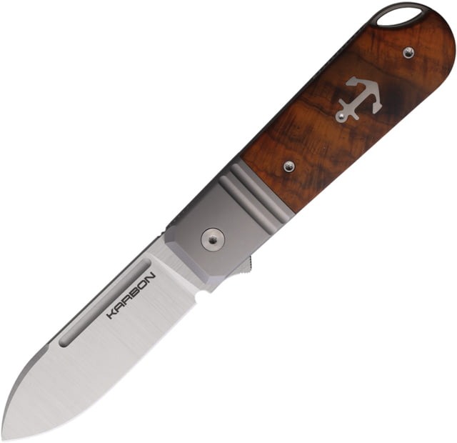 Karbon Knives Ahoy Framelock Ironwood KARB104 - Karbon Knives
