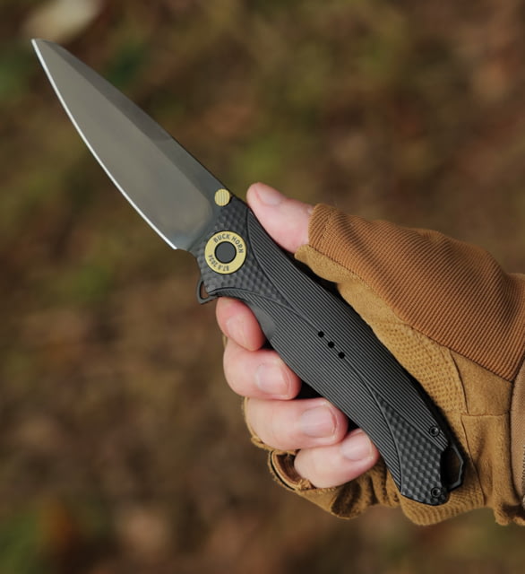 Karbon Knives Buck Horn Aluminum Black - Karbon Knives