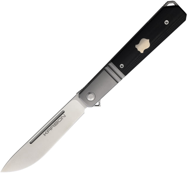 Karbon Knives Flatline Framelock Black G10 - Karbon Knives