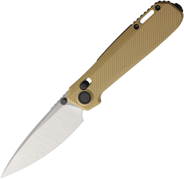 Karbon Knives Terminal Crossbar Lock Tan G10 - Karbon Knives