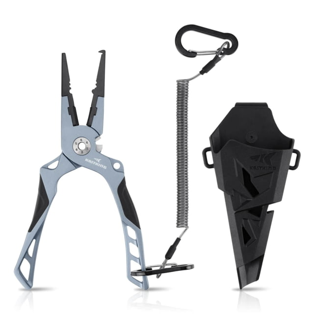 Kast King Gila Aluminum Split Ring Plier Charcoal 7.5in