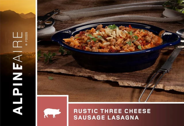 Katadyn Alpine Aire Foods Rustic Three Cheese Sausage Lasagna 60625