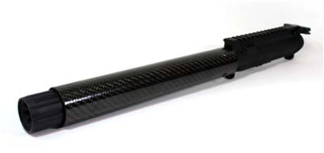 Kaw Valley Precision Carbon Fiber 9mm Complete Barrel Upper Receiver 8.5in Barrel 10.25in CF Handguard XL Linear Compensator Black Medium - Kaw Valley Precision