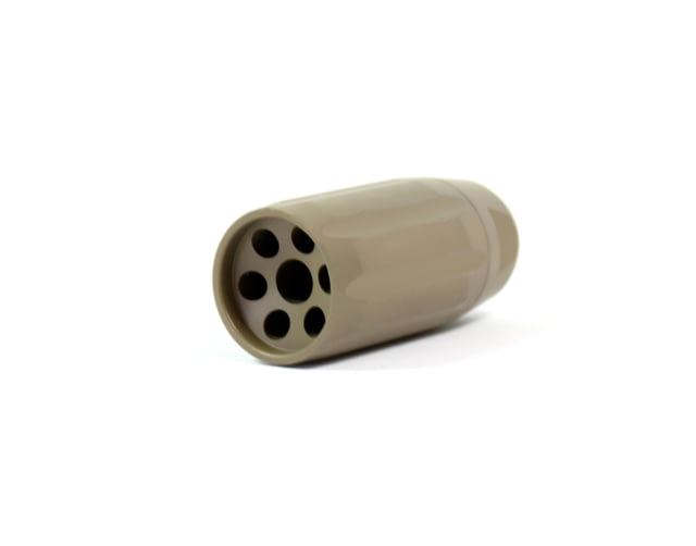 Kaw Valley Precision Linear Compensator .22 Caliber 1/2x28 Threads per Inch Flat Dark Earth Small DE-LINEAR-1/2X28 TPI - Kaw Valley Precision
