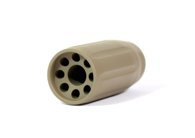 Kaw Valley Precision Linear Compensator .30 Caliber 5/8x24 Threads per Inch Flat Dark Earth Small DE-LINEAR-5/8X24 TPI - Kaw Valley Precision