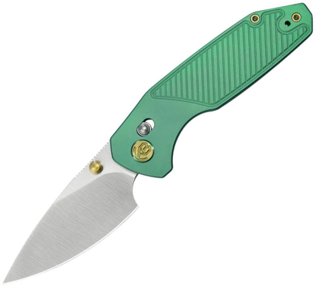 KB Knives Aero Crossbar Lock Green Ti - Kb Knives