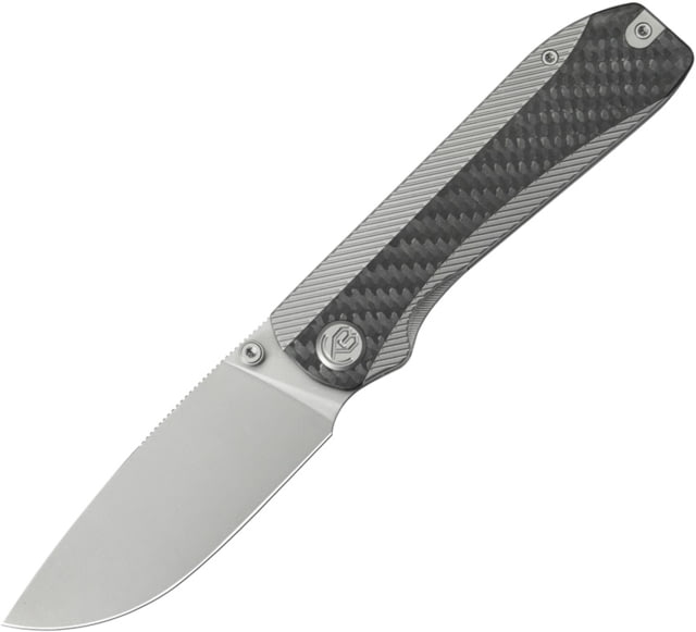 KB Knives Zephyr Linerlock Gray Ti/CF - Kb Knives