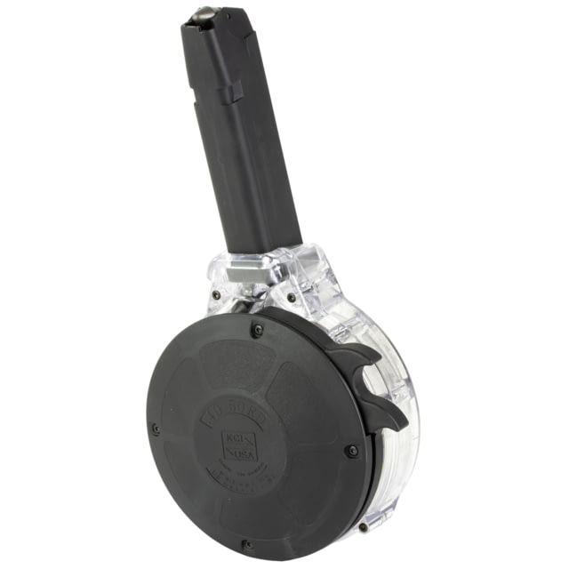  USA Glock 22/23/24/27/35 Drum Pistol Magazine .40 S&W 50 Round Black 1 Pack Hardened Steel/Polymer 50RD Ammo