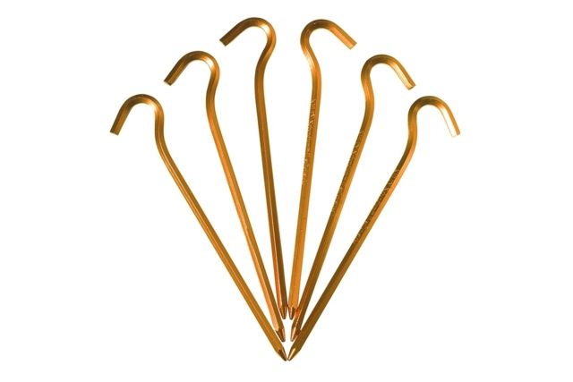 Kelty Nobendium II Stake 6Pk MANDARINE RED One Size