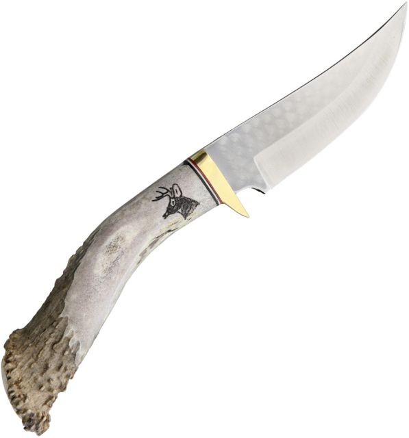 Ken Richardson Knives Fixed Blade Hunter Fixed Blade Knife 4in Standard Edge Horn Handle  4 HUNTER - Ken Richardson Knives