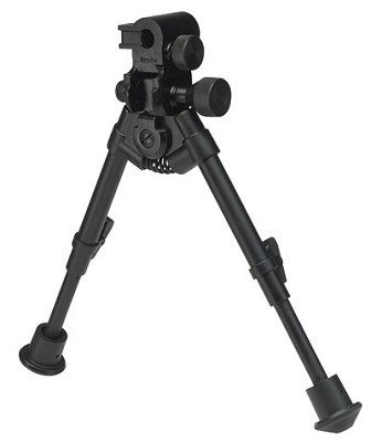 Versa-Pod Model 51 7-9in Prone Bipod w/Rubber Feet And Universal Adaptor Black - Versa-Pod