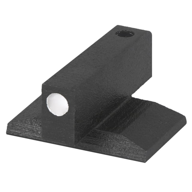 Kensight 1911 Serrated Patridge Blade Contoured Base Arctic White Dot Front Sight 0.180in Tall Black