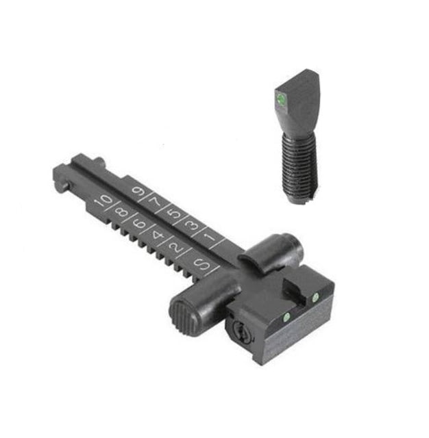 Kensight AK-74 Adjustable Tangent Rear Night Sight Set Black - Kensight