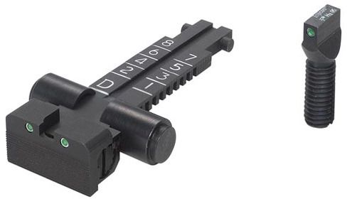 Kensight AK Variant Rifle Sight Set Trijicon Tritium insert - AK-47 Night Sights Black - Kensight