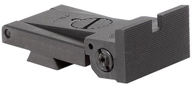 Kensight BoMar BMCS Adjustable Target 1911 Rear Sight Fully Serrated Sight Blade - Square Corner Black