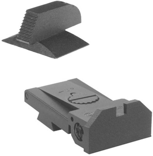 Kensight BoMar BMCS 1911 Deep Notch Sight w/ Beveled Blade Black